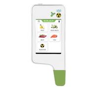 Badafaci Compteur Geiger Numérique Portable, Testeur de Nitrate Alimentaire, Détecteur de Radiation pour Poisson, Viande, Fruit, Légume, sécurité avec Affichage 3 Couleurs (WHITE)