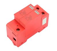 Badafaci Dispositif de Protection Contre Les Surtensions DC1000V, Parafoudre PC Ignifuge 2P 40KA, Installation de Rail de Guidage, Assemblage Amovible, Réponse Rapide pour Système électrique