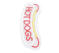 Badafaci Enseigne Néon Hot Dog, Bande LED Acrylique, éclairage Froid | Décoration de Restaurant,Présentoir de Stand Alimentaire,Magasin de Restauration Rapide,Acrylique Léger,Lumière Néon LED à