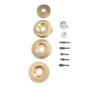 Badafaci Ensemble de Disques de Sculpture sur Bois pour Meuleuse d'angle, Ensemble de Disques de Meulage pour Bois en Acier, 11 Pièces, Arbre de 7 à 8 Pouces pour Meuleuses de 4 Pouces, 4 1 2,
