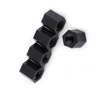 Badafaci Entretoise Filetée Femelle M3 en Nylon Noir PA66 Hexagonal pour Montage sur PCB, 100 Pièces, Filetage Lisse, Support de Carte isolé pour Circuits Imprimés électroniques de Bricolage de 5 Mm