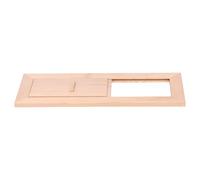 Badafaci Hemlock Sauna Bouche D'Aération, 34x13cm Panneau Réglable | Finition en bois lisse, contrôle manuel du débit d\'air, montage simple, pour la circulation dans le hammam