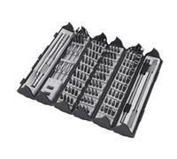 Badafaci Jeu D'embouts de Tournevis S2 Haute dureté 116 Pièces, Kit D'outils de Réparation 128 en 1 avec 6 Têtes de clé, pour L'entretien de la Console de Téléphone Portable PC, de la