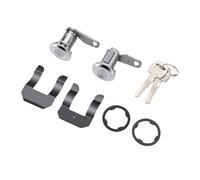 Badafaci Kit de Barillet de Serrure de Porte, DL15504 de Remplacement | Ensemble complet de quincaillerie pour véhicule, montage Bronco F100 1980-1992, cylindre à bras long en métal, clés