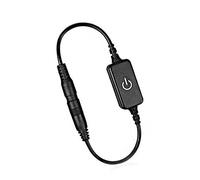 Badafaci Mini Variateur LED avec Interrupteur Tactile, Variateur de Bande LED en Ligne en Plastique, DC12 24 V 4 A, Contrôle de la luminosité Seule Couleur pour Lampes d'armoire, Lampes Murales et