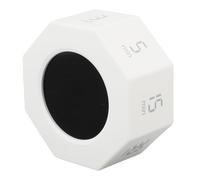 Badafaci Minuterie Visuelle, Compte à Rebours Numérique Rechargeable ABS avec écran Rotatif Automatique à 8 Angles, Fonction de Pause de Compte à Rebours Silencieuse de 90 Minutes pour Salle de