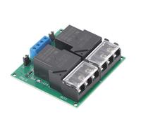Badafaci Module de Relais Bidirectionnel Module de Relais d'isolement Optocoupleur 30A DC12V avec Déclencheur de Niveau Haut et Bas Terminal de Barrière de 9,5 Mm Contrôle Stable pour les Projets