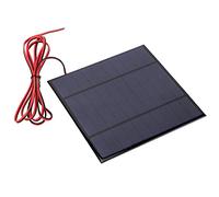 Badafaci Panneau Solaire en Polysilicium 5 V 4,5 W, Haute efficacité de Conversion, Coupe-vent, Résistant à la Neige, avec Câble de 200 Cm, pour Lampes Solaires de Pelouse, Lumières de
