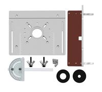 Badafaci Plaque D’insertion pour Table de Défonceuse, Ensemble de 4, 9,4 | Perçage Précis, Structure Durable Antirouille, Compatible avec la Plupart des Tondeuses et Graveurs électriques