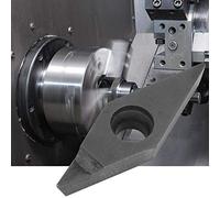 Badafaci Plaquette de Tournage Diamantée TNMA16404 VCGT160404 PCD pour Tour CNC, avec Fraise Ultra-mince pour Alliages D'aluminium, Cuivre, Titane et Fibre de carbone. (VCGT160404)