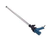 Badafaci Pompe à électrique Portable avec Tube en Acier Inoxydable pour | Débit 60-75 L/min, Convient aux Fûts de 200 L ou 220 L, Gère Carburant, Kérosène, Alcool et Eau, Hauteur D'aspiration 3-3,5