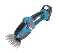 Badafaci Taille-haie sans Fil, Cisaille à Gazon électrique Rechargeable 2 en 1 avec Tête Réglable à 90 ° pour Arbustes de Pelouse de Jardin (Prise UE)