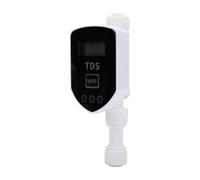 Badafaci Tds-mètre Inline avec Précision ±2%, Affichage Numérique | Testeur D'eau Numérique, Sonde en ABS et Alliage de Titane, Raccords Rapides 1/4 Pouce, Systèmes D'osmose Inverse et