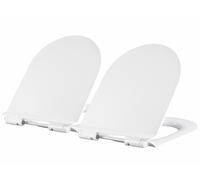 BadeStern 2 abattants de WC universels en D avec frein de chute