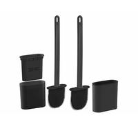BadeStern 2 brosses pour WC en silicone - coloris noir