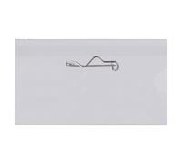 PAVO Pack de 50 Badges avec Epingle 54 x 90 mm Transparent