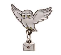 Badge à épingler Hedwige et lettre Harry Potter - Métal émaillé - 4 x 3,5 cm - Produit officiel Wizarding World
