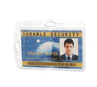Badge rigide Durable sans pince clip 54 x 85 mm pour 1 carte - Boîte de 10