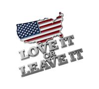 Badges de voiture autocollants Love It or Leave It pour pare-chocs