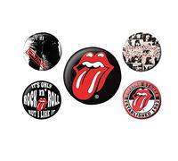 Pyramid International – Badges Rolling Stones – Classique – Multicolore – 10 x 12,5 x 1,3 cm