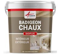 Badigeon Chaux Mur Intérieur, Façade Extérieure 5 kg Collioures Beige Foncé | Finition Mate Minérale, Microporeux, Laisse Respirer, Murs, Façade, Ciment, Pierre, Intérieur Extérieur - Arcane Industries