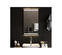 vidaXL Miroir de salle de bain à LED 40x70 cm – Miroir maquillage décoratif