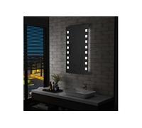Miroir mural LED vidaXL - 60 x 100 cm