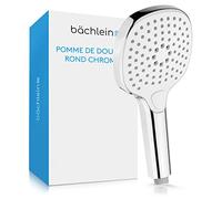 Bächlein Douche Universelle - Pommeau De Douche Avec 3 Types De Jets, Facilement Interchangeable Grâce Á Un Bouton-Poussoir Pratique - Douchette Á Main Avec Raccord Standard G 1/2