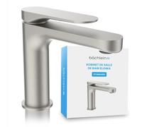 Bächlein Mitigeur de salle de bain Elowa - Robinet de salle de bain en | Robinet de lavabo pour salle de bain - Mitigeur monocommande au design moderne avec cartouche en céramique durable et kit de