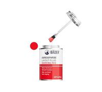 Bäder Lackfabrik Peinture de traçage rouge transparent - Boîte de 237 ml avec pinceau, agent de contraste, traitement de la pièce, peinture spéciale pour surfaces métalliques