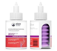 Bäder Sécurité de vis B222Eco Violet - Colle à vis 50 ml, colle filetée, colle résistante à la chaleur, joint fileté, joint fileté, colle métallique, colle industrielle
