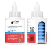 Bäder Sécurité de vis B243Eco bleu - Colle à vis 50 ml - Colle à filetage - Colle résistante à la chaleur - Joint fileté liquide - Colle pour métaux - Colle industrielle