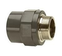 Bänninger Mamelon de manchon de transition pvc-u 1R10097712 40 mm x R 2000 2000 /4", DN 32, avec AG conique