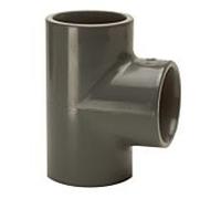 Bänninger T en PVC-U 90 degrés 1510119012 63 mm, DN 50, manchon adhésif universel
