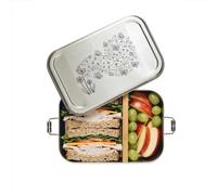 Bärenfreunde Boîte à déjeuner en acier inoxydable personnalisable avec | Boîte à goûter avec nom, boîte à goûter, boîte à pain, en métal, anti-fuite, bento, motif, cadeau, goûter