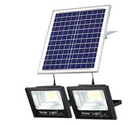 BAFEIYA Projecteur LED Lampe LED Solaire Très Brillante, Éclairage D'extérieur, Luminaire Décoratif D'extérieur, Idéal For Un Jardin, Une Rue, Un Chemin Ou Une Télécommande, Étanche