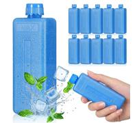 Bafiwu Pain De Glace pour Sac Isotherme,6 Pièces Ice Pack pour Sac à Lunch, Pack Réfrigérant Ultra-Fin De 200 ML, pour Camping,Pique-Nique, 10 x 16 x 1.5 cm