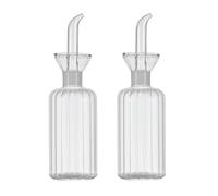 Bafnsiji 200ml, Bouteille distributrice d'huile pour la Cuisine, Bouteille distributrice d'huile d'olive, Bouteille d'huile en Verre Transparent Drizzler, récipient d'huile en Verre Transparent