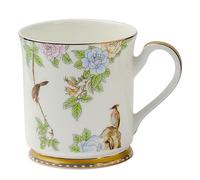 Bafnsiji Tasse en Porcelaine à Motif d'oiseaux et de Fleurs, mug en céramique avec Motif d'oiseaux et de Fleurs, Tasse en Porcelaine de 320 ML pour Boire de l'eau ou du café à la Maison ou au Bureau