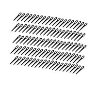 BAFOVY 100 Pièces Lames de Coupe en Plastique Lames de Coupe-Herbe de Remplacement 20x83mm avec Trous de 7mm et 12mm pour Tondeuse à Gazon Tondeuse à Gazon Utilisation d'élagage de Jardin à la