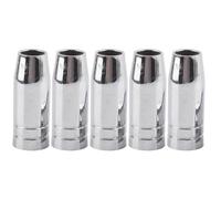 BAFOVY 5 Pièces Buse Conique Gaz MB 25AK 15mm pour Soudure MIG | Cuivre électrodéposé, Longueur 57 Mm, Diamètre de Base 22 Mm, intensité Nominale 230 A, Remplacer les Buses Usées pour