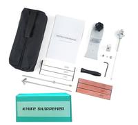 BAFOVY Aiguiseur de Couteaux Professionnel, Aiguiseur à Angle Fixe en Alliage avec Rotation à 360° et 6 Pierres à Aiguiser, Système de Bord Réglable à 15° pour les Chefs de Cuisine et les Cuisiniers à