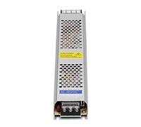 BAFOVY Alimentation à Découpage Pilote LED en Alliage d'aluminium 12V 400W 33.3A Transformateur électronique Ultra Fin pour Boîte à Lumière Publicitaire Extérieure Éclairage de Panneau de Bande LED