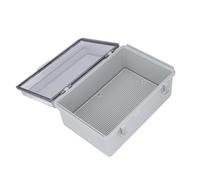 BAFOVY Boîte de Jonction électrique, Boîte électrique Extérieure ABS IP67 200 X 300 X 130 Mm avec Couvercle Transparent, Plaque de Montage en Grille, Loquet en Acier Inoxydable 304 pour Appareil