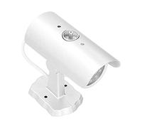 BAFOVY Caméra de Simulation Caméra de sécurité Factice ABS avec LED Clignotante 2 Piles AA Angle Réglable pour Maison, Magasin, Entrepôt, Porte, Plafond ou Montage Mural