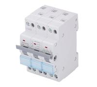 BAFOVY Commutateur de Transfert de Puissance Double, Commutateur de Transfert Manuel 3P 63A 400V PP Ignifuge avec Montage sur Rail DIN 35mm 1 0 2 Commutation de Source pour Utilisation de Générateur