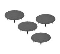 BAFOVY Dalle de Jardin Extérieur, Piquets de Sol, Résine de Polypropylène | Marqueurs d\'allée de jardin, ensemble de quatre pièces pour allées boueuses, bases texturées, guide la circulation