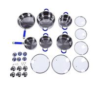BAFOVY Ensemble de Casseroles avec Base épaisse Triple Couche 16-24cm