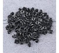 BAFOVY Interrupteur Tactile, Mini Interrupteur à Bouton-poussoir 6 X 6 X 4,3 Mm, Conception DIP en Plastique et Fer, 100 Pièces, Réinitialisation Automatique Momentanée pour la Réparation de Circuits