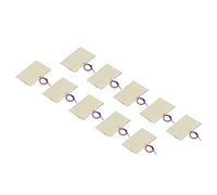 BAFOVY Lot de 10 Panneaux de Lampe LED SMD 5 W 3,2 V 3,7 V SMD avec 35 Puces 2835 350 Lm Pré-câblés pour Applique Murale Solaire de Remplacement de Lampe Pilier